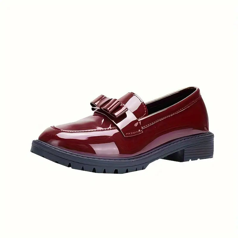 Amara | Women's Loafers – Chunky Platform Leather Shoes Slip-On Casual
