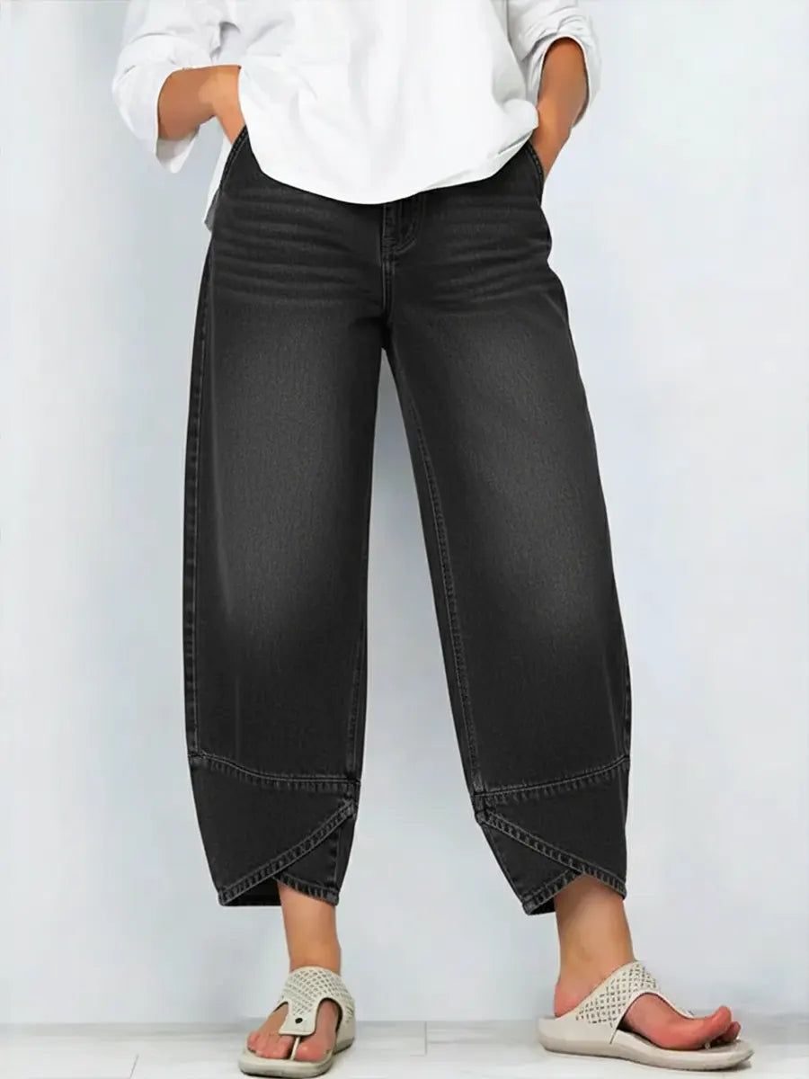 HARPER – MODERN PANTS WITH CROSSED HEM