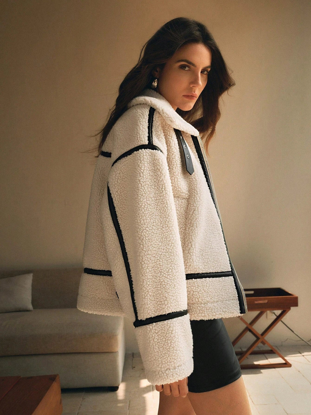 Renee | Women's Oversized Sherpa Jacket