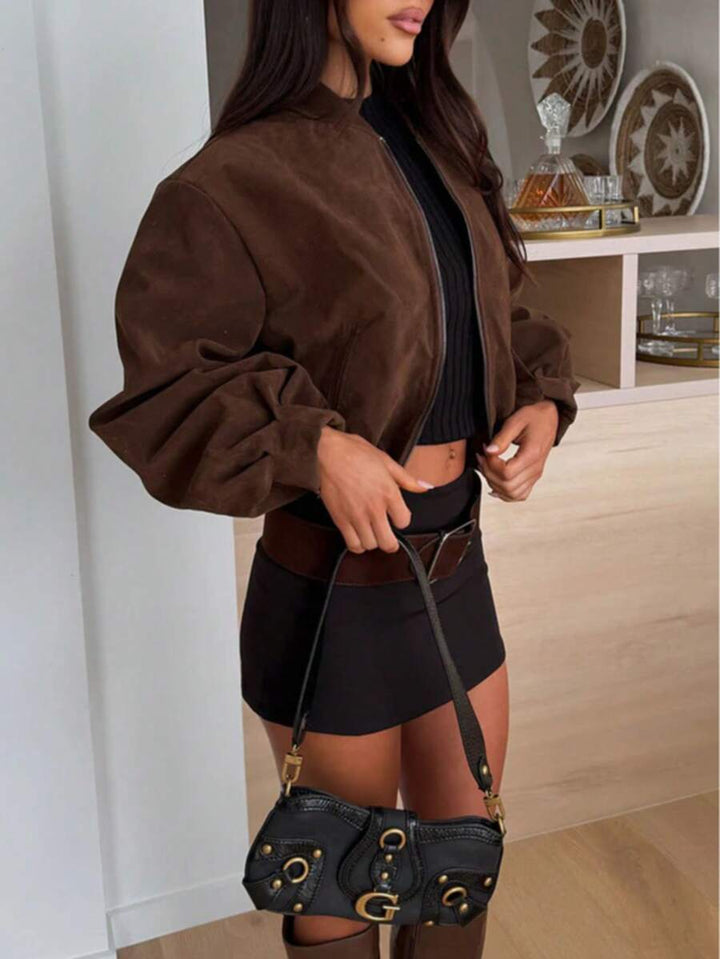 Premium Vintage Velvet Jacket for Women – Elegant Autumn/Winter Essential