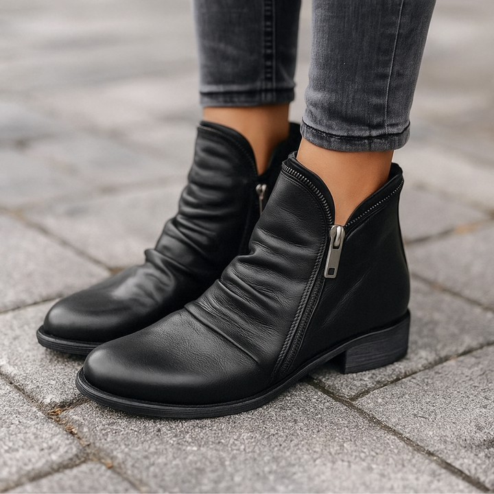 Keisha Orthopedic Ankle Boots | Black