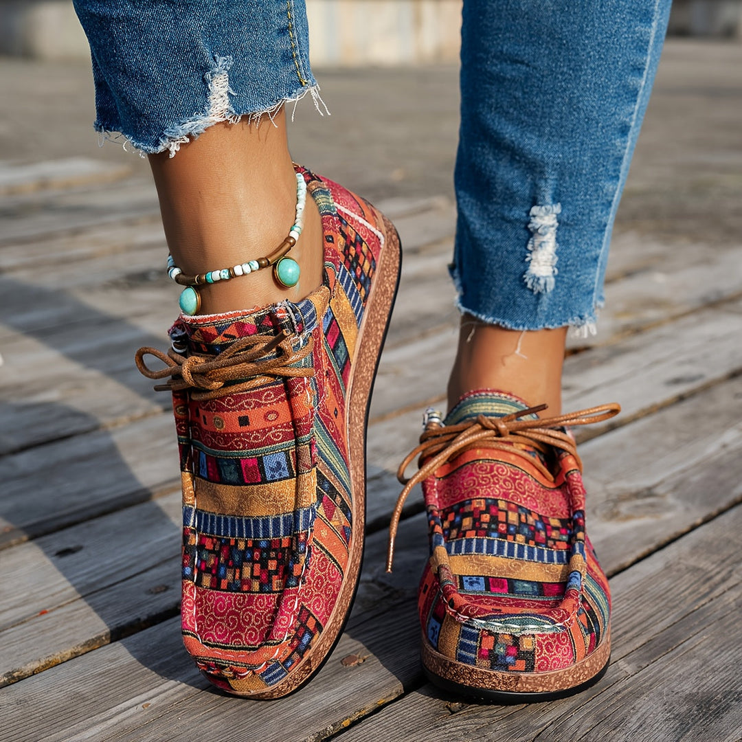 ADELINE – VIVID PATCHWORK COMFORT SNEAKERS