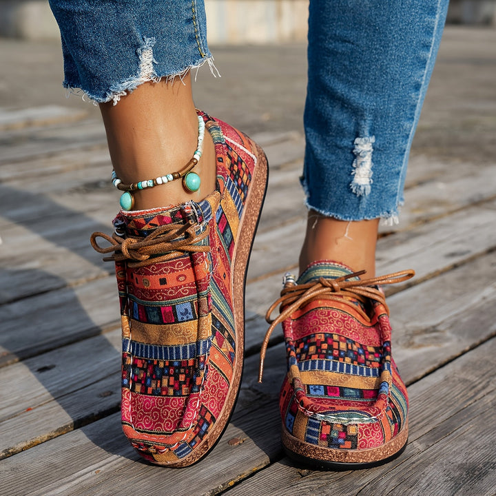 ADELINE – VIVID PATCHWORK COMFORT SNEAKERS