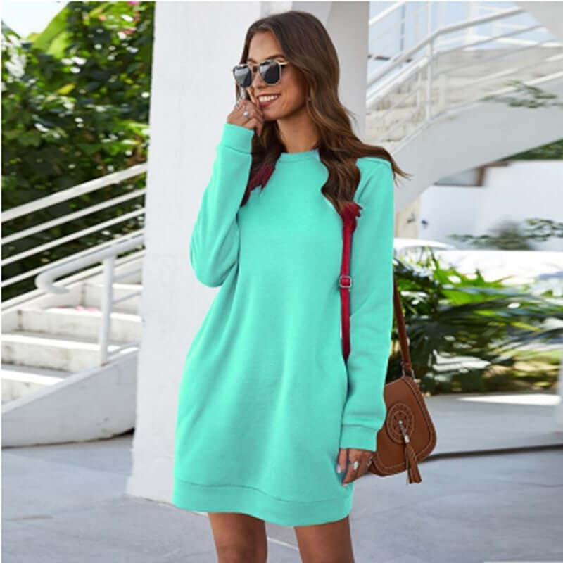 Casual Loose Sweater Mini Dress