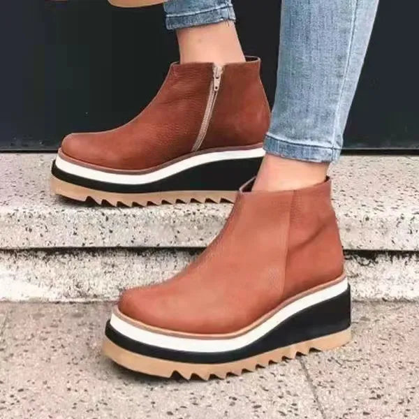 Carly - Orthopedic Leather Boots