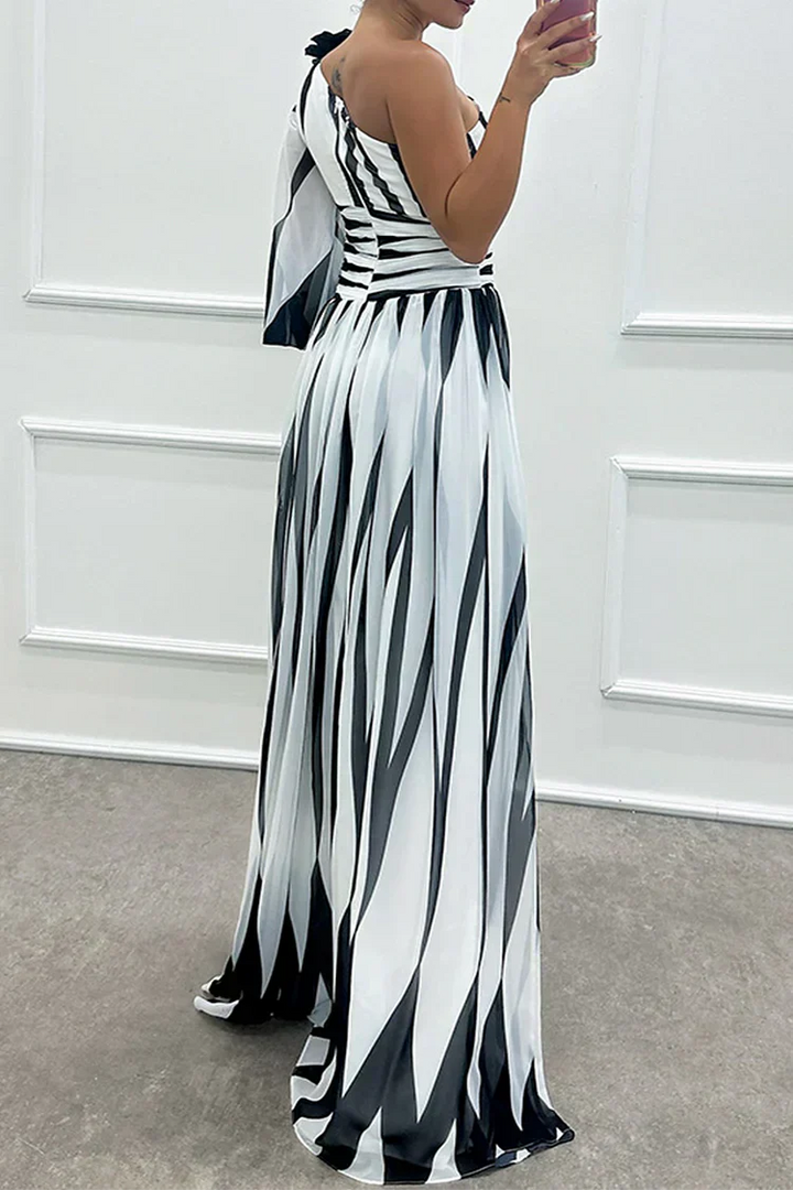 Cordelia | Women's Wedding Guest One Shoulder Asymmetric Maxi Dress