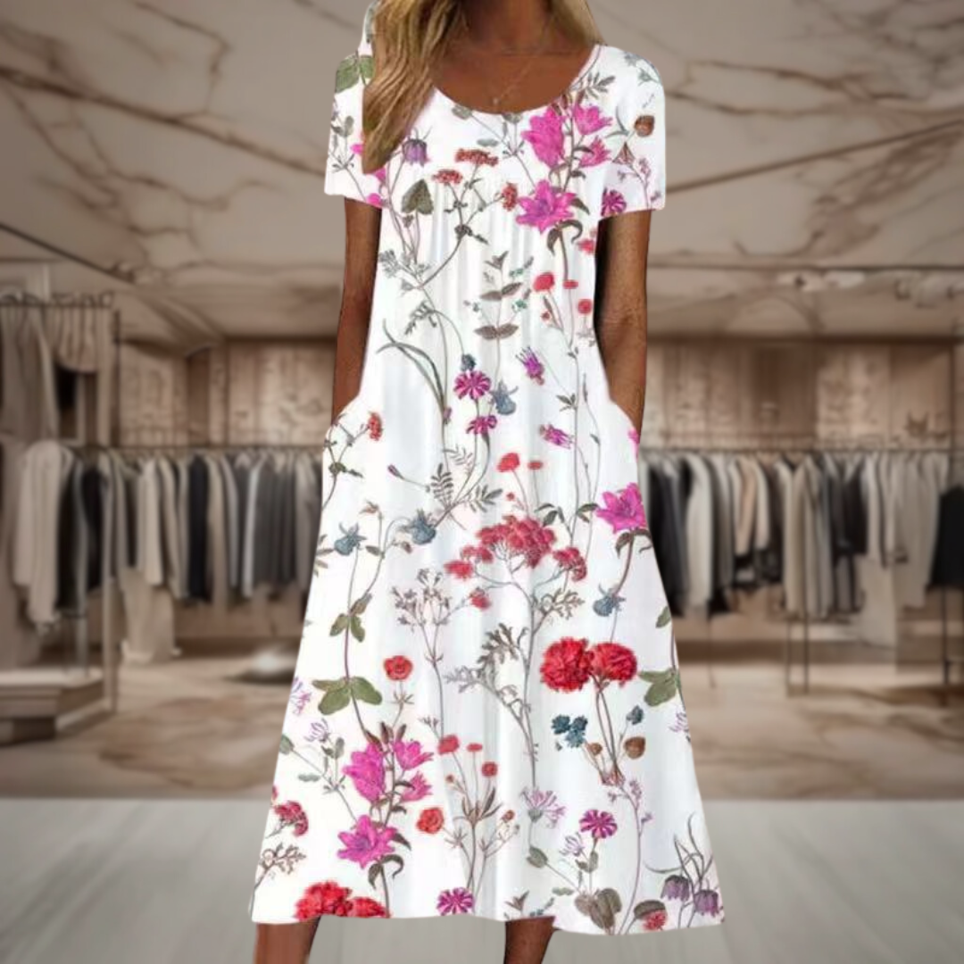 Amara | Elegant Floral Dress