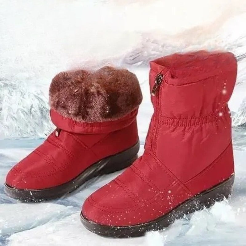 Afonia – Water-Resistant Snow Boots with Zipper