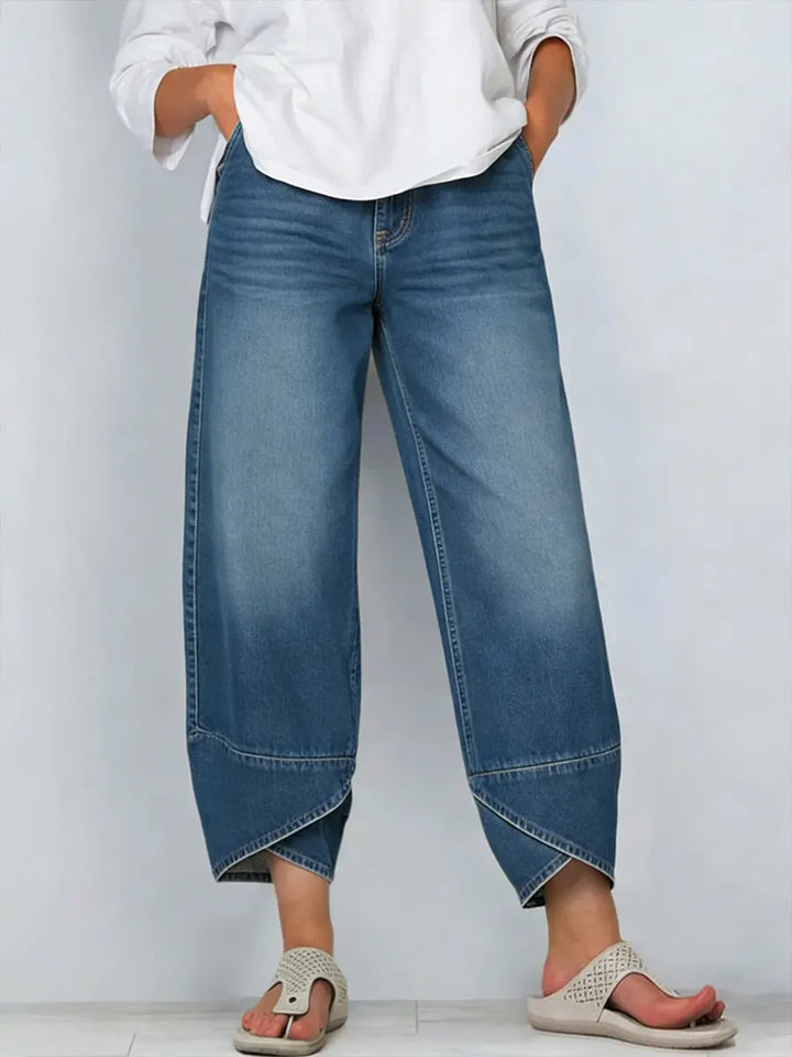 HARPER – MODERN PANTS WITH CROSSED HEM