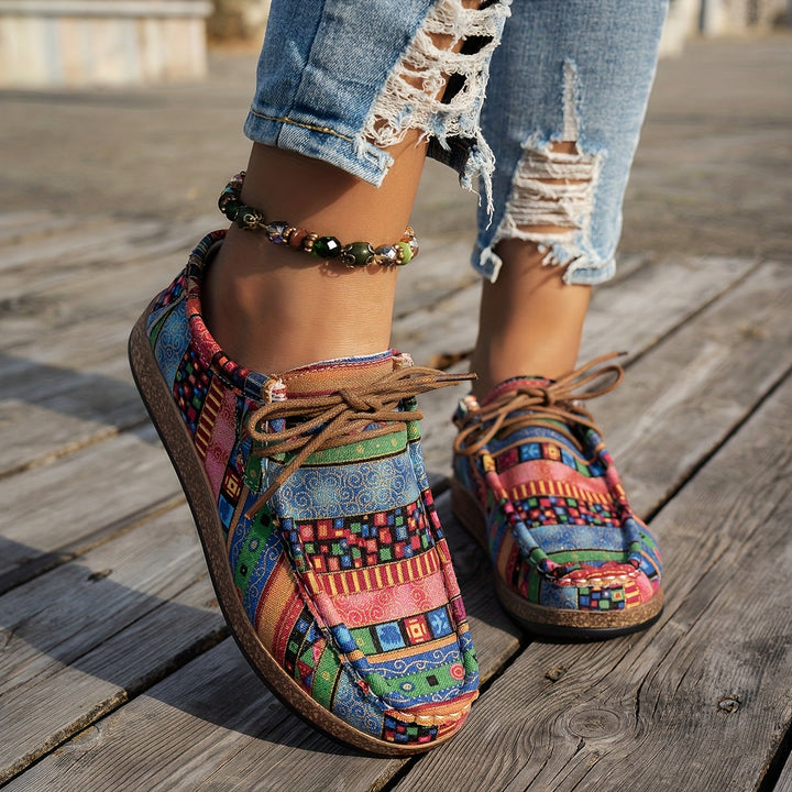 ADELINE – VIVID PATCHWORK COMFORT SNEAKERS