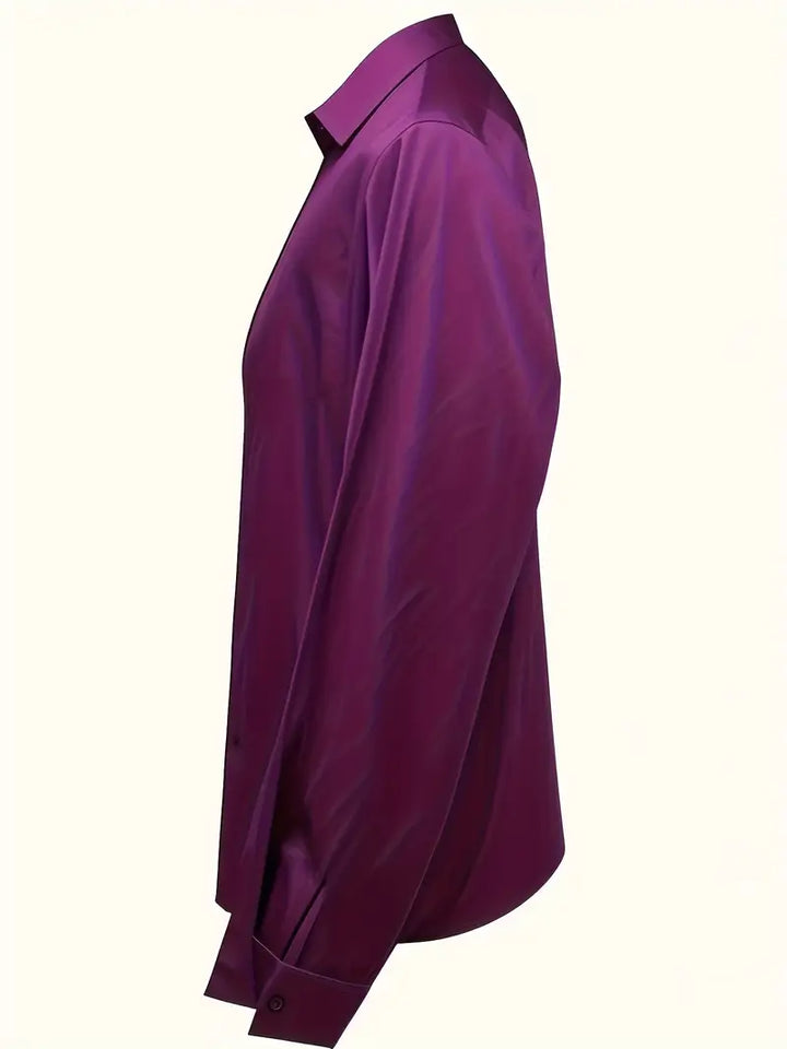 Eva™ | Premium V-Neck Satin Blouse