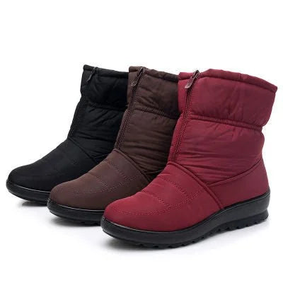 Afonia – Water-Resistant Snow Boots with Zipper