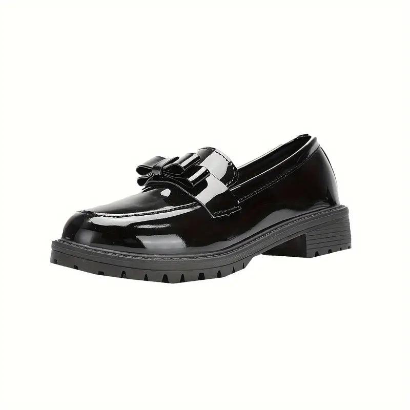 Amara | Women's Loafers – Chunky Platform Leather Shoes Slip-On Casual