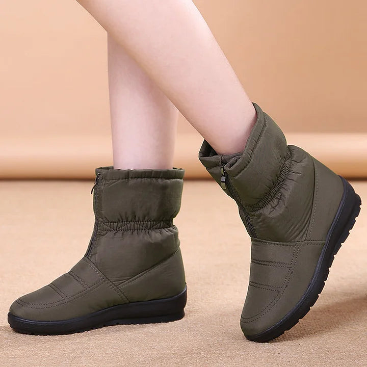 Afonia – Water-Resistant Snow Boots with Zipper