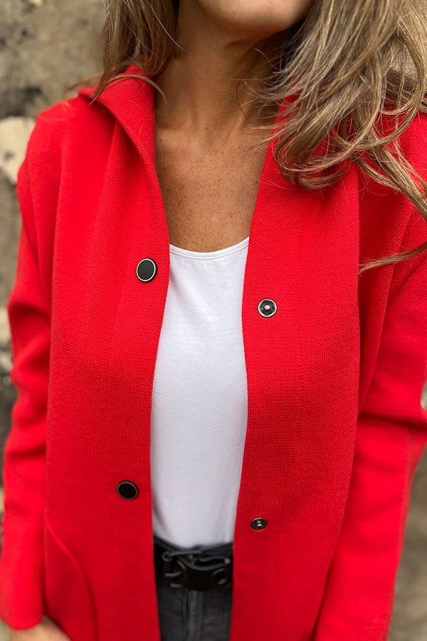 Lidia | Soft Knit Hooded Jacket