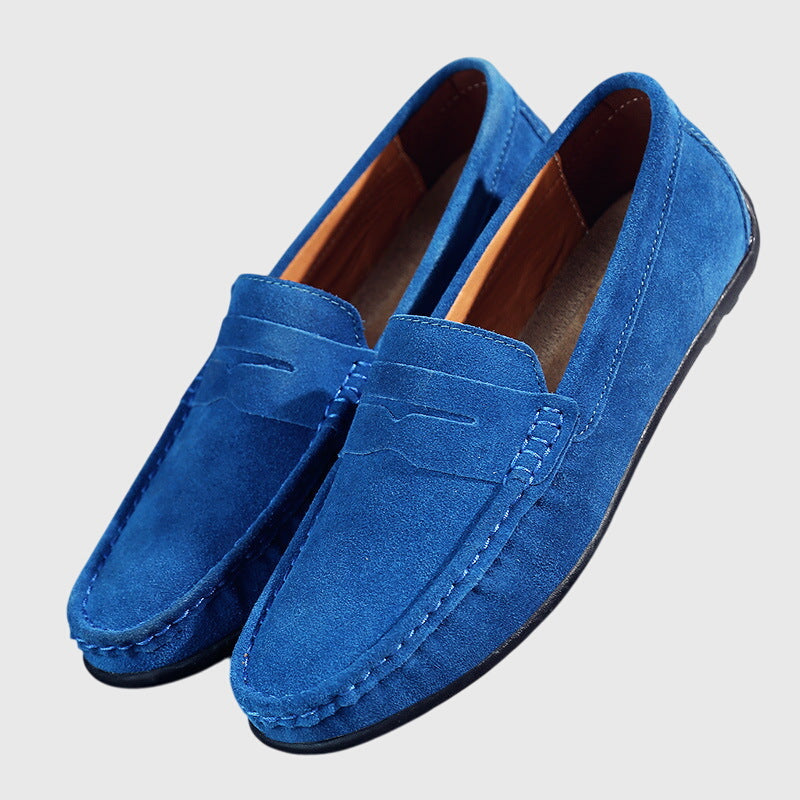 CATHY – SUEDE PENNY LOAFERS