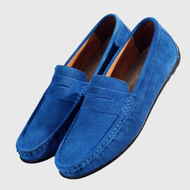 CATHY – SUEDE PENNY LOAFERS