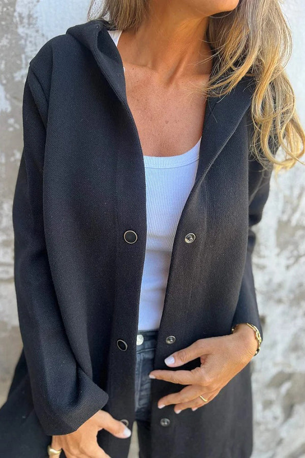 Lidia | Soft Knit Hooded Jacket