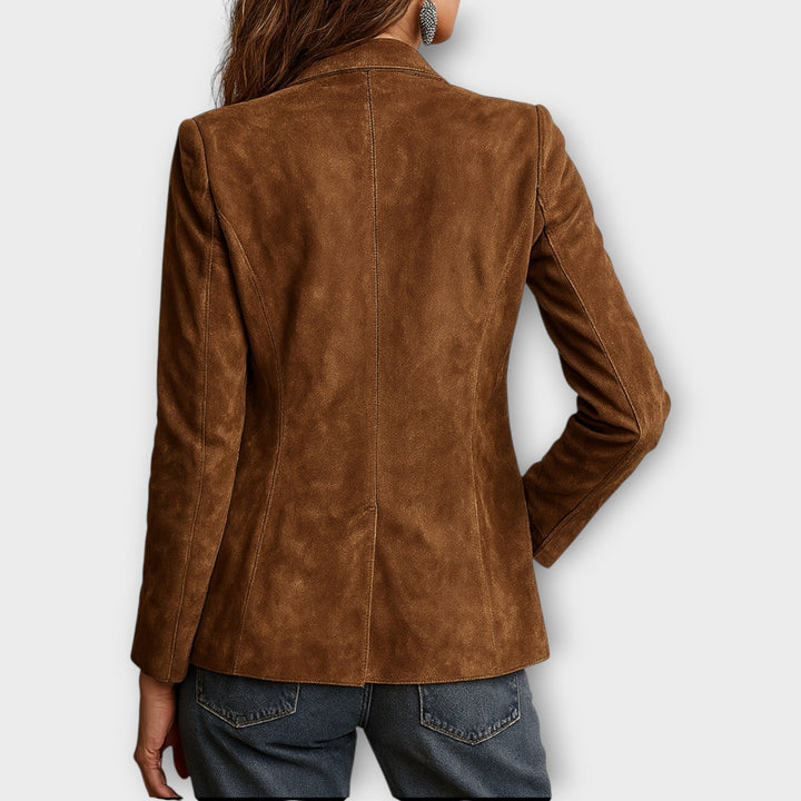 Vintage Blazer in Brown Suede