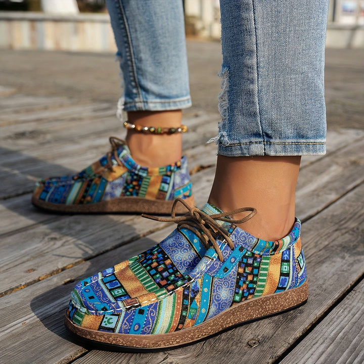 ADELINE – VIVID PATCHWORK COMFORT SNEAKERS