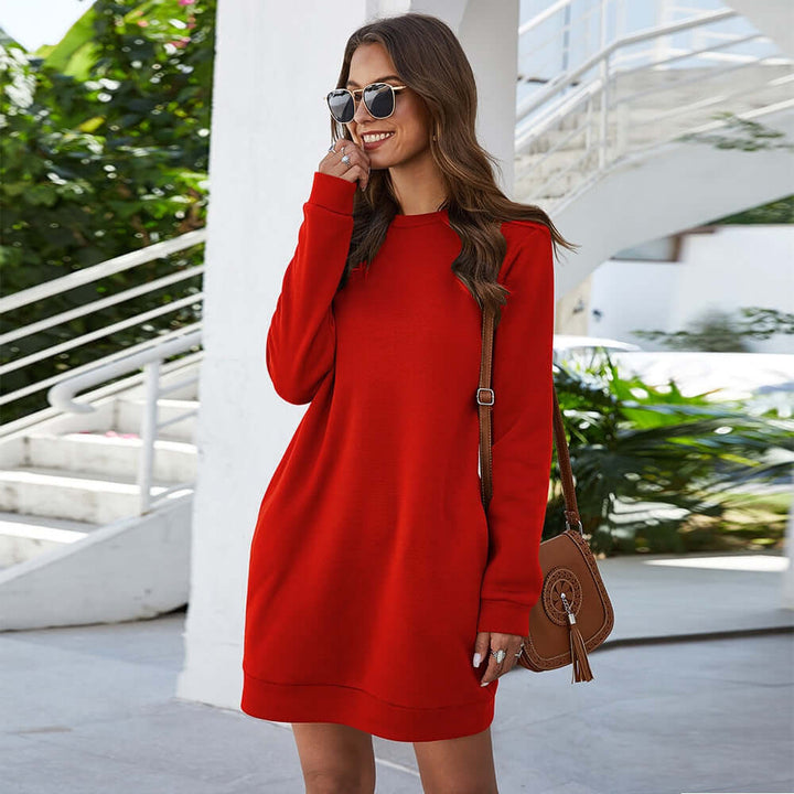 Casual Loose Sweater Mini Dress