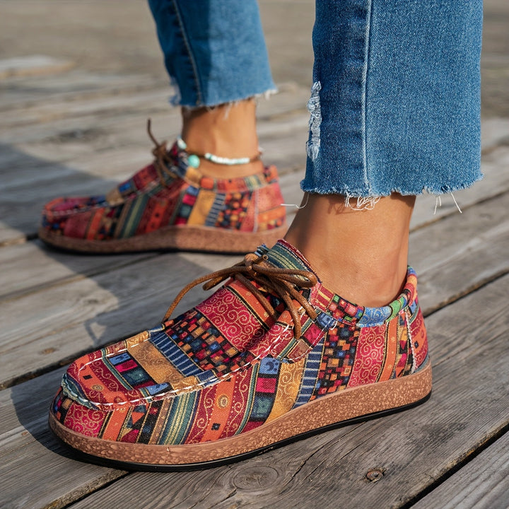 ADELINE – VIVID PATCHWORK COMFORT SNEAKERS