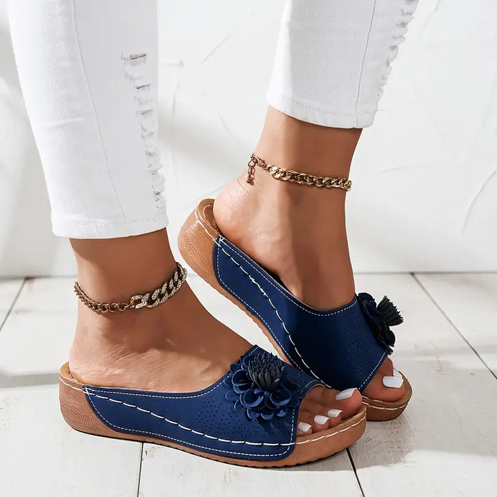 FLORA | Orthopedic Sandals with Floral Design