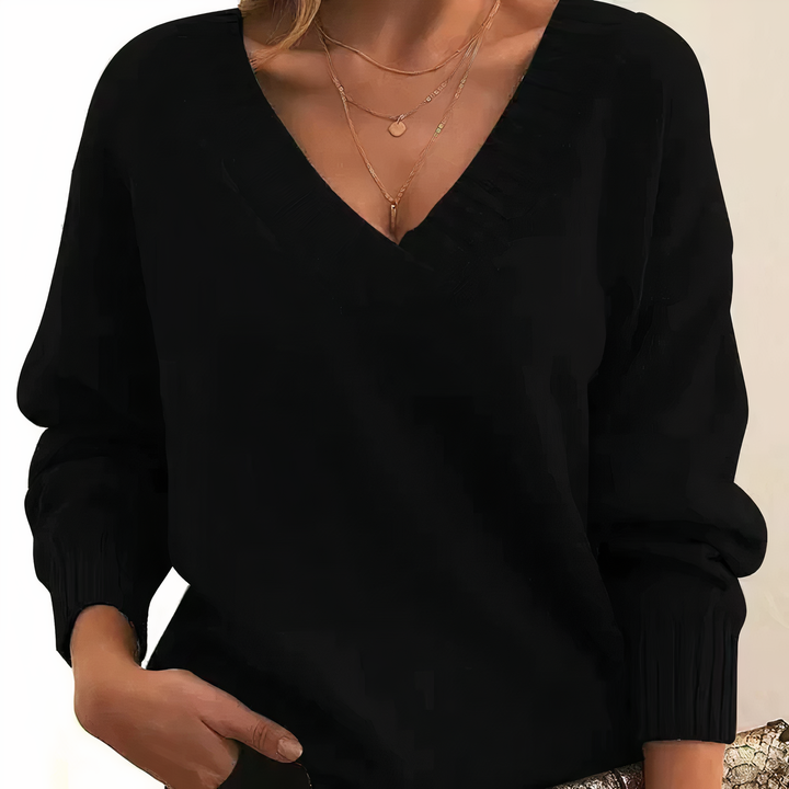 Isabella | V-Neck Cashmere Sweater