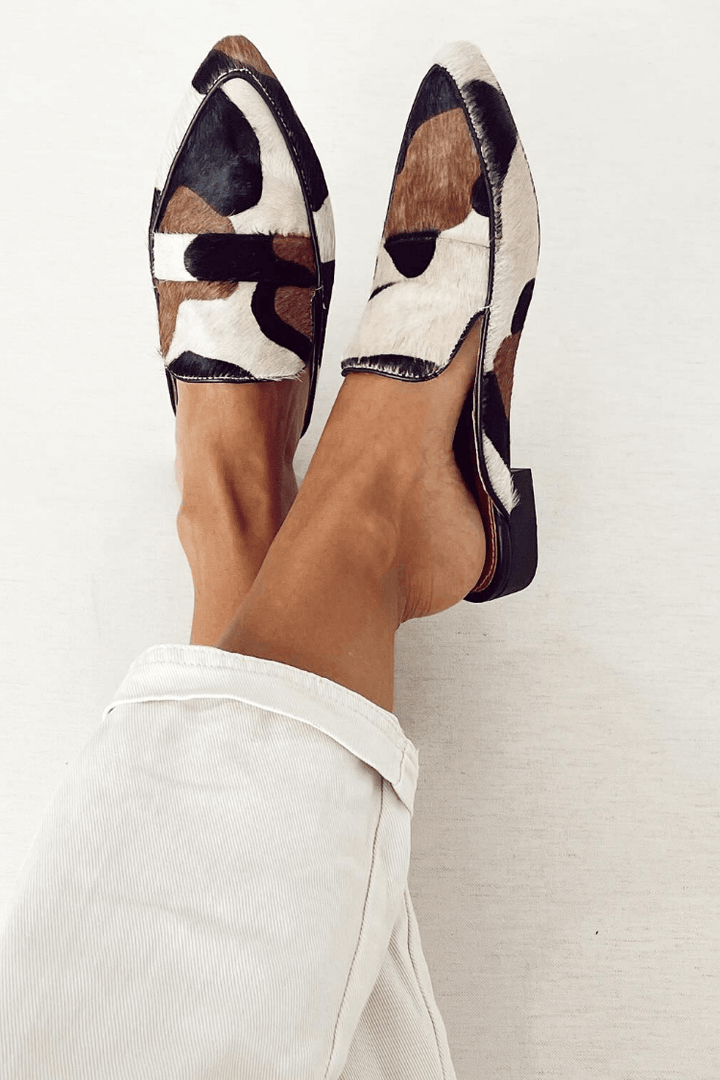 Abstract Pattern Loafers | Stylish Women's Footwear