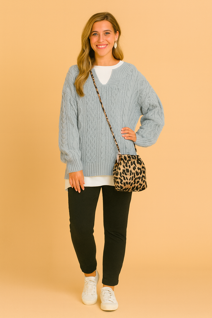 Alivia | Elegant Stitching Sweater