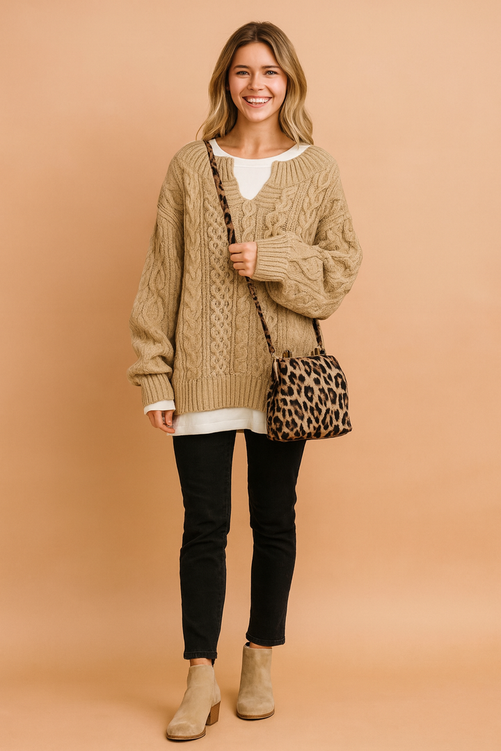 Alivia | Elegant Stitching Sweater