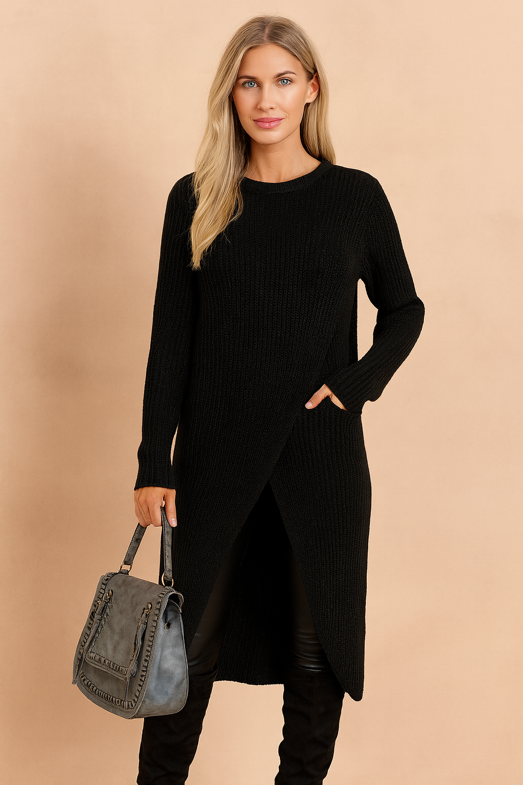Andi | Stylish wrap sweater