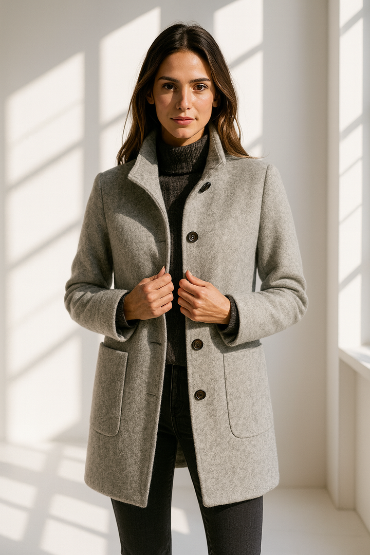 Valentina - Women's Comfortable High Collar Jacket