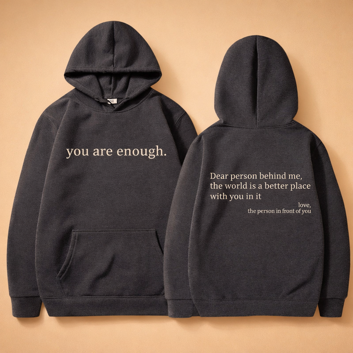 Lena | Oversized hoodie with motivational slogan
