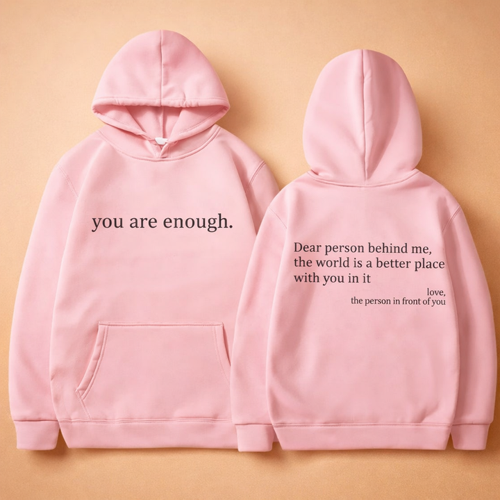 Lena | Oversized hoodie with motivational slogan