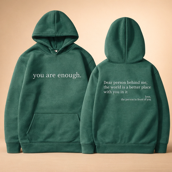Lena | Oversized hoodie with motivational slogan