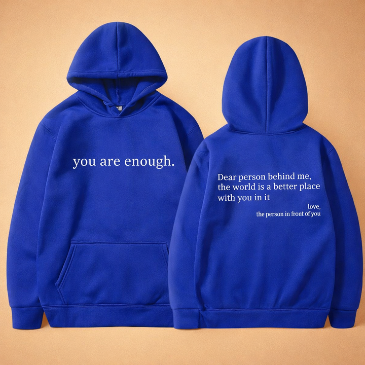Lena | Oversized hoodie with motivational slogan