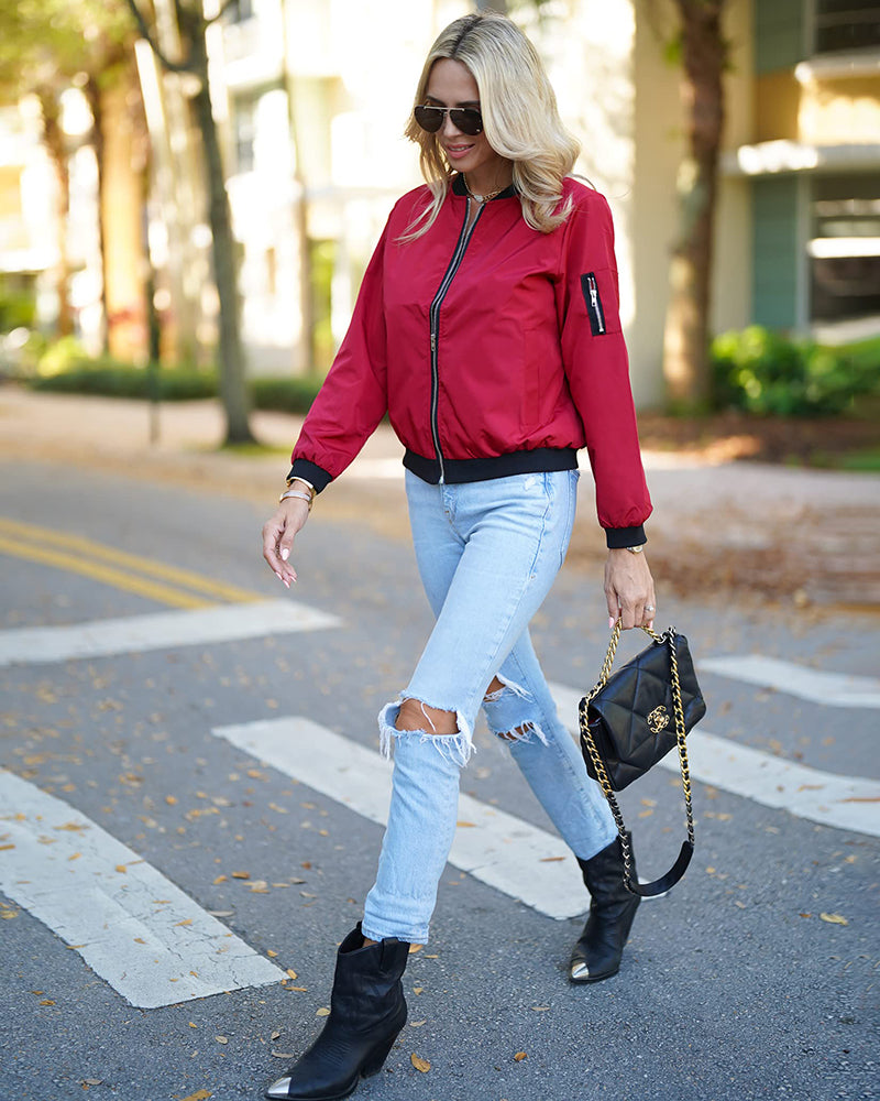 Sheryl | Women's Lightweight Bomber Jacket