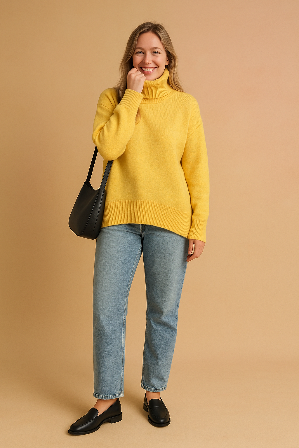 Eliza | Classic turtleneck sweater in a loose fit