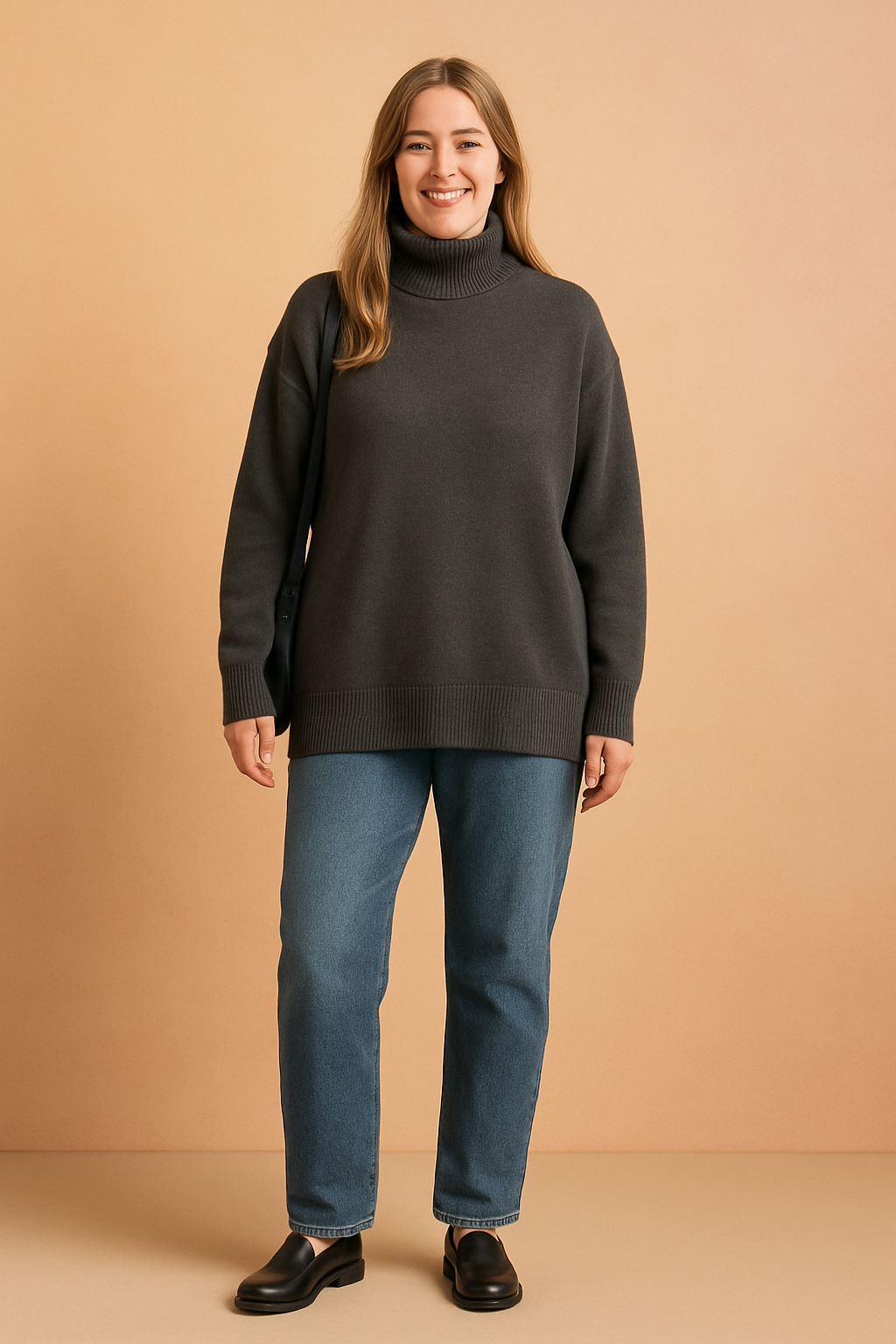 Eliza | Classic turtleneck sweater in a loose fit