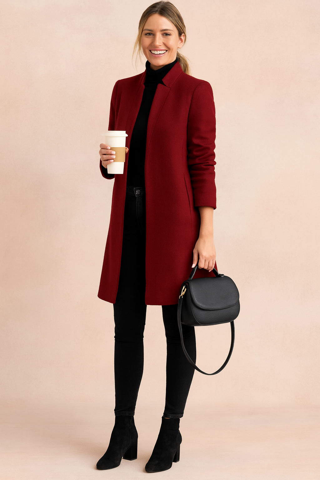 Eliza | Elegant coat with a straight cut