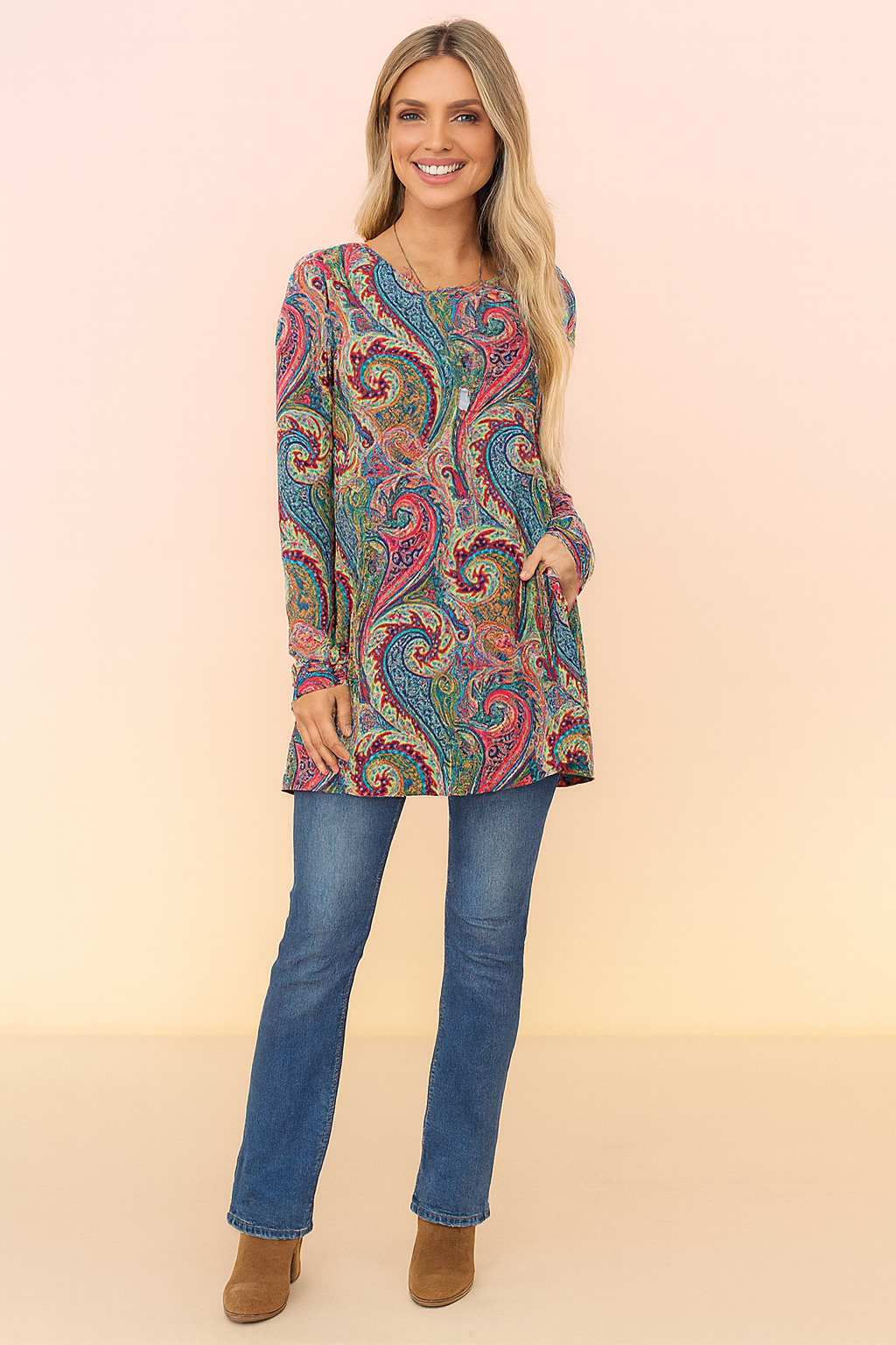 Eliza | Paisley Print Sweater