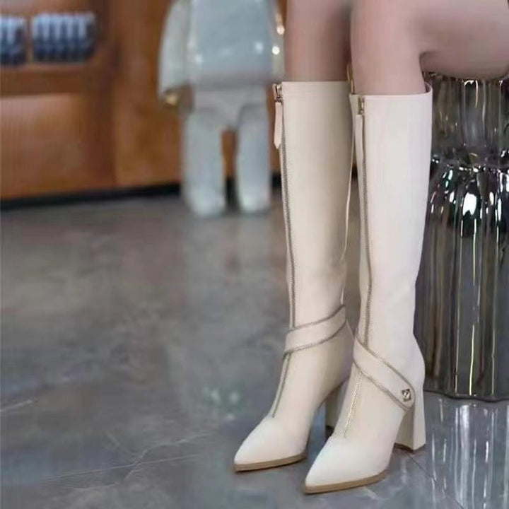 Kinnera – Knee-High Leather Boots