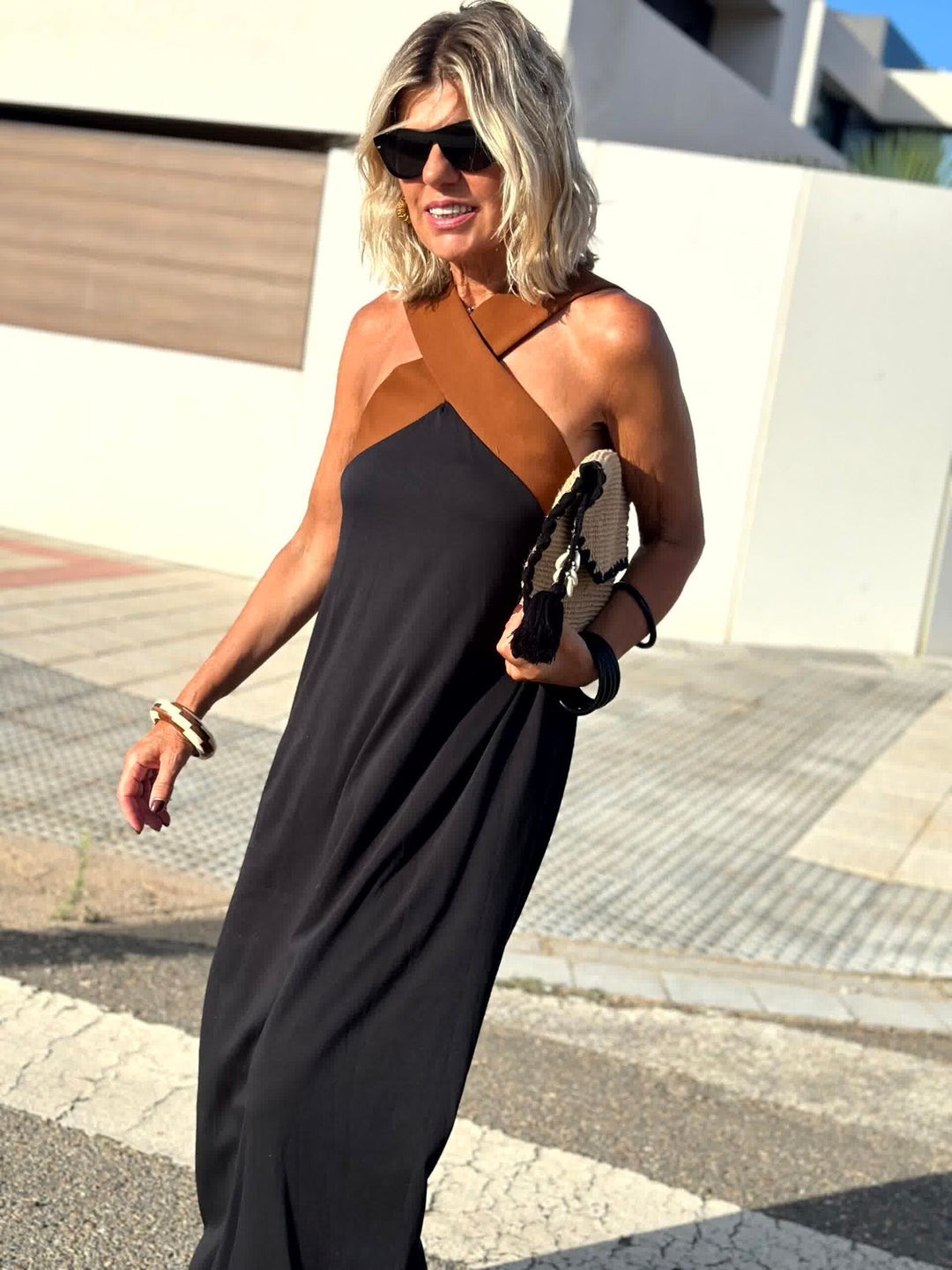 Paula | Breathable Comfortable Crossed Maxi Dress
