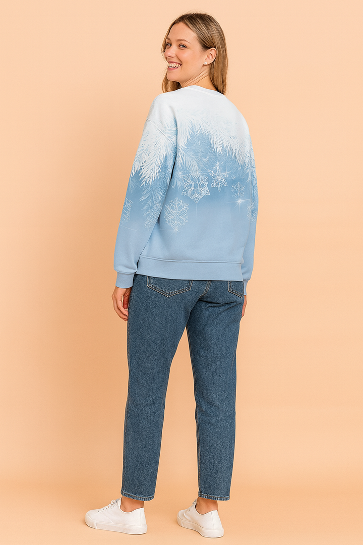 Ilona | Sweater with a winter snowflake motif
