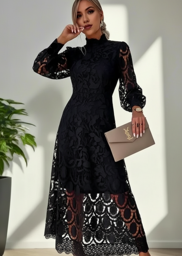 Jasmine Black Lace Dress