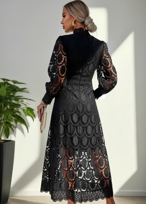 Jasmine Black Lace Dress