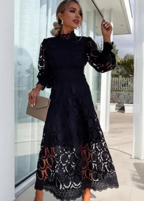 Jasmine Black Lace Dress