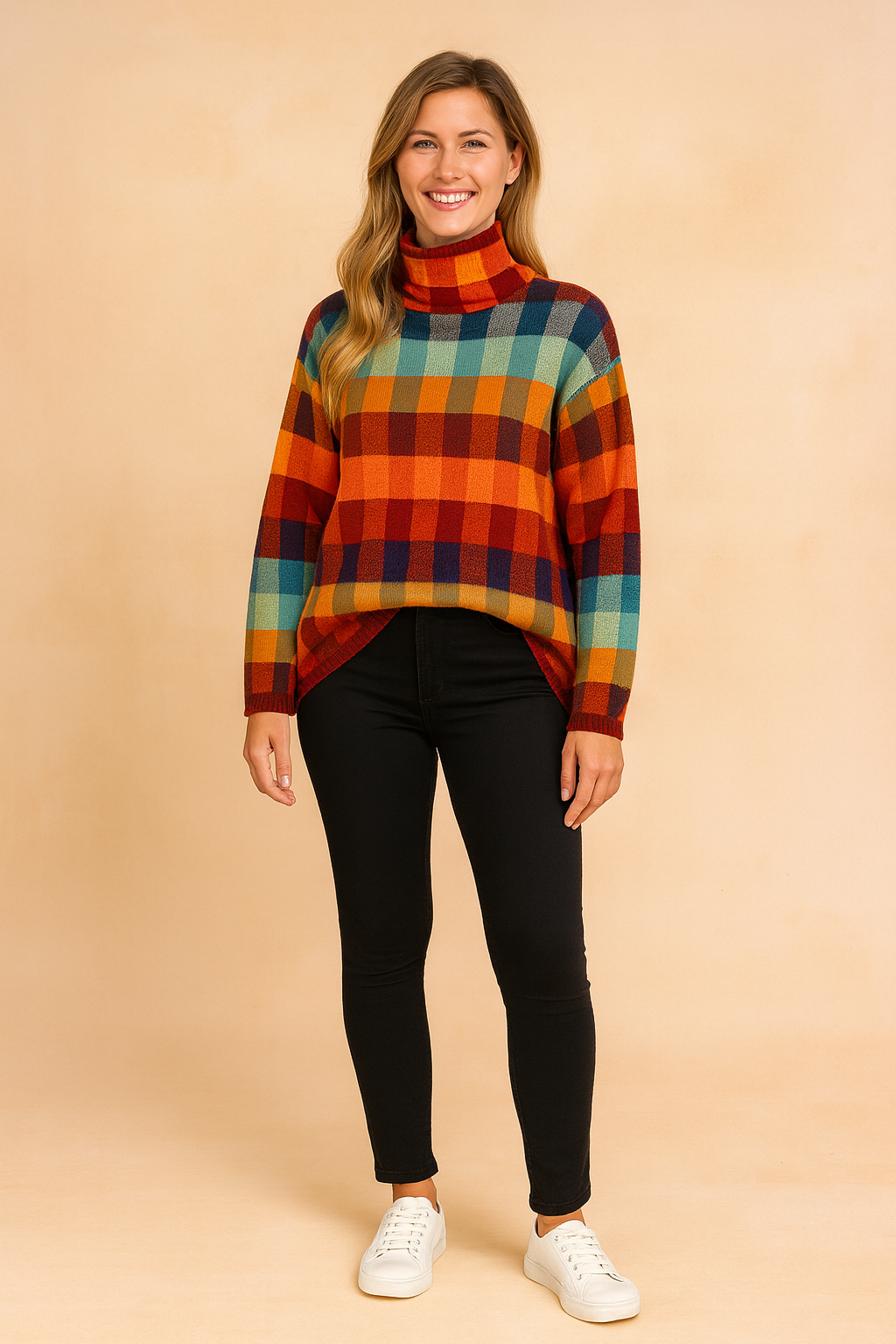 Klara | Colorful Checked Sweater