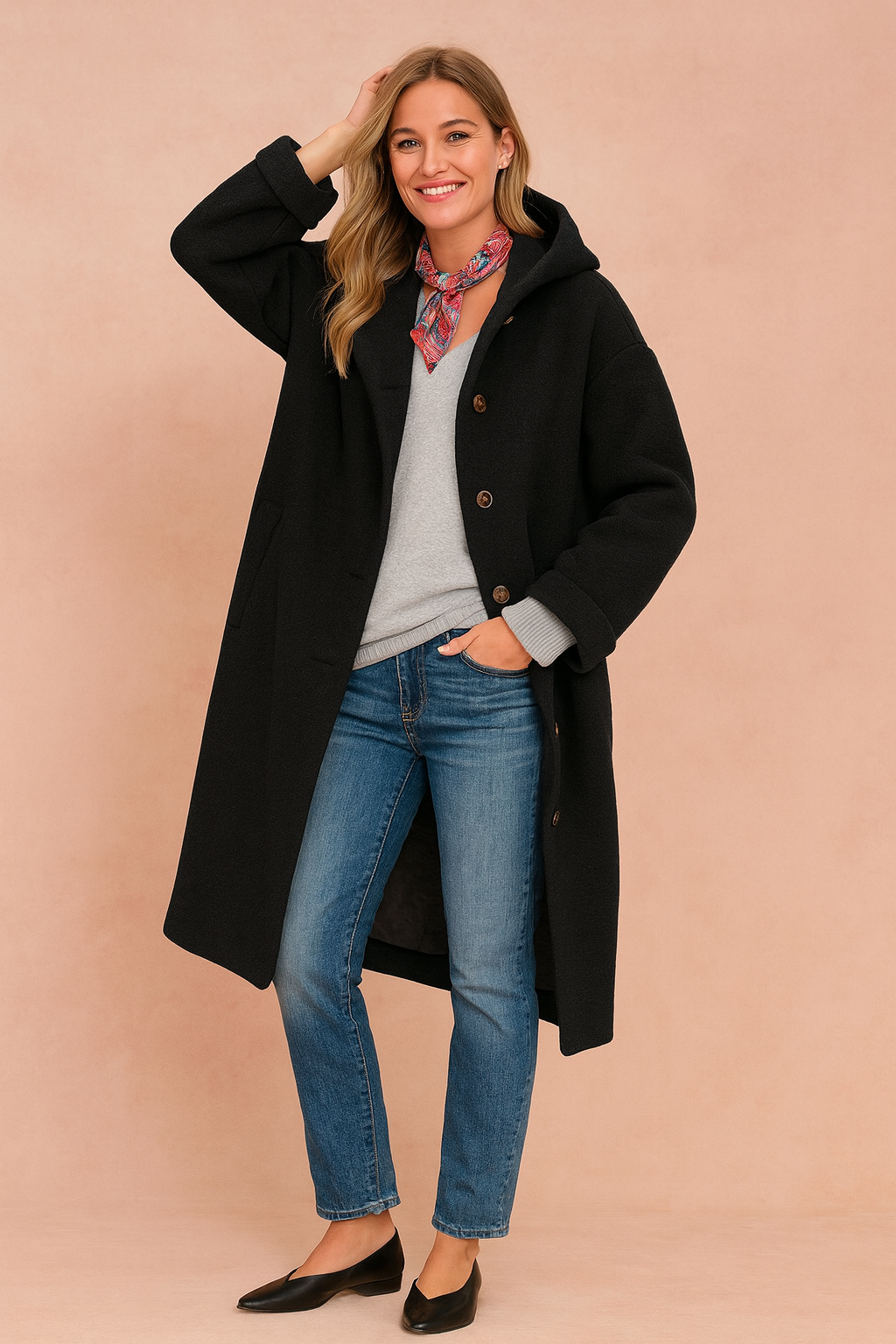 Klara | Stylish coat with a collar